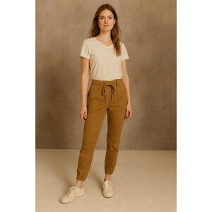 Old Navy‎ Brown Safari Pants Women's Size XS Pull On Drawstring Minimalist
